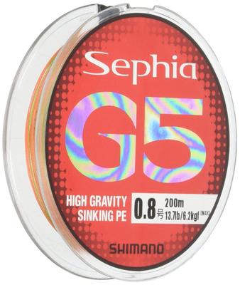 SHIMANO PE Line Sephia G5 200m Multicolor Fishing Line 0.6 PL-E65N