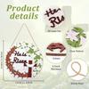 Easter Front Door Welcome Sign Hangable Easter Wreath Hanger Spring Welcome Door Sign For Indoor Outdoor Home Porch Patio Garden