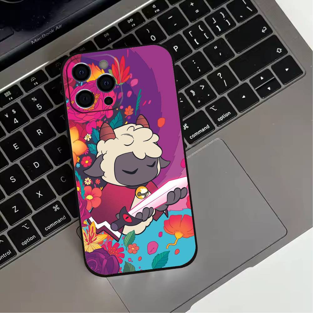 Cult Of The L-Lamb Game  Phone Case For iPhone 17,16,15,14,13,12,11 Plus,Pro Max,XS,Soft Silicone Black Cover