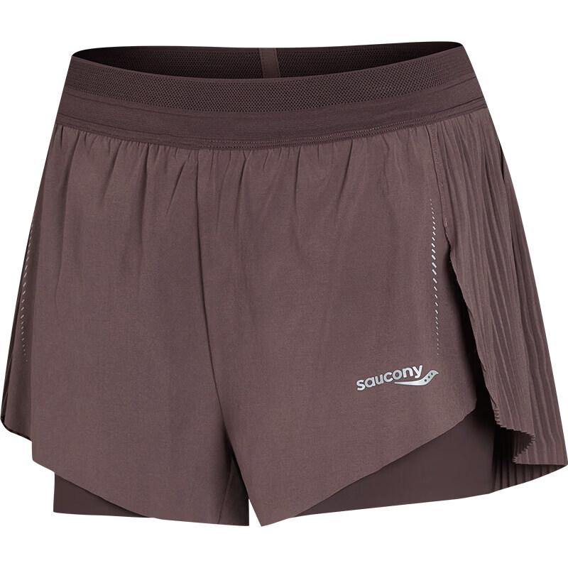 Saucony Women s Lightweight Double-Layer Running Shorts XL