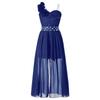 Vestito da Festa con Applicazione Brillante di Perline per Ragazze Tuta con Pizzo e Paillettes Romper con Sovrapposizione in Chiffon Vestito per Compleanno e Ballo di Fine Anno