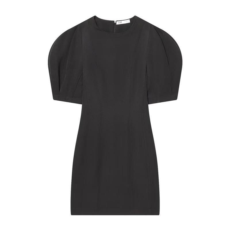 Женское облегающее платье с пышными рукавами Осень/Зима 2025 Small