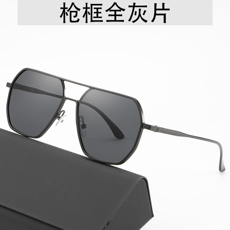 

New polarized color changing sunglasses for both men and women, high-end sunglasses with large frames