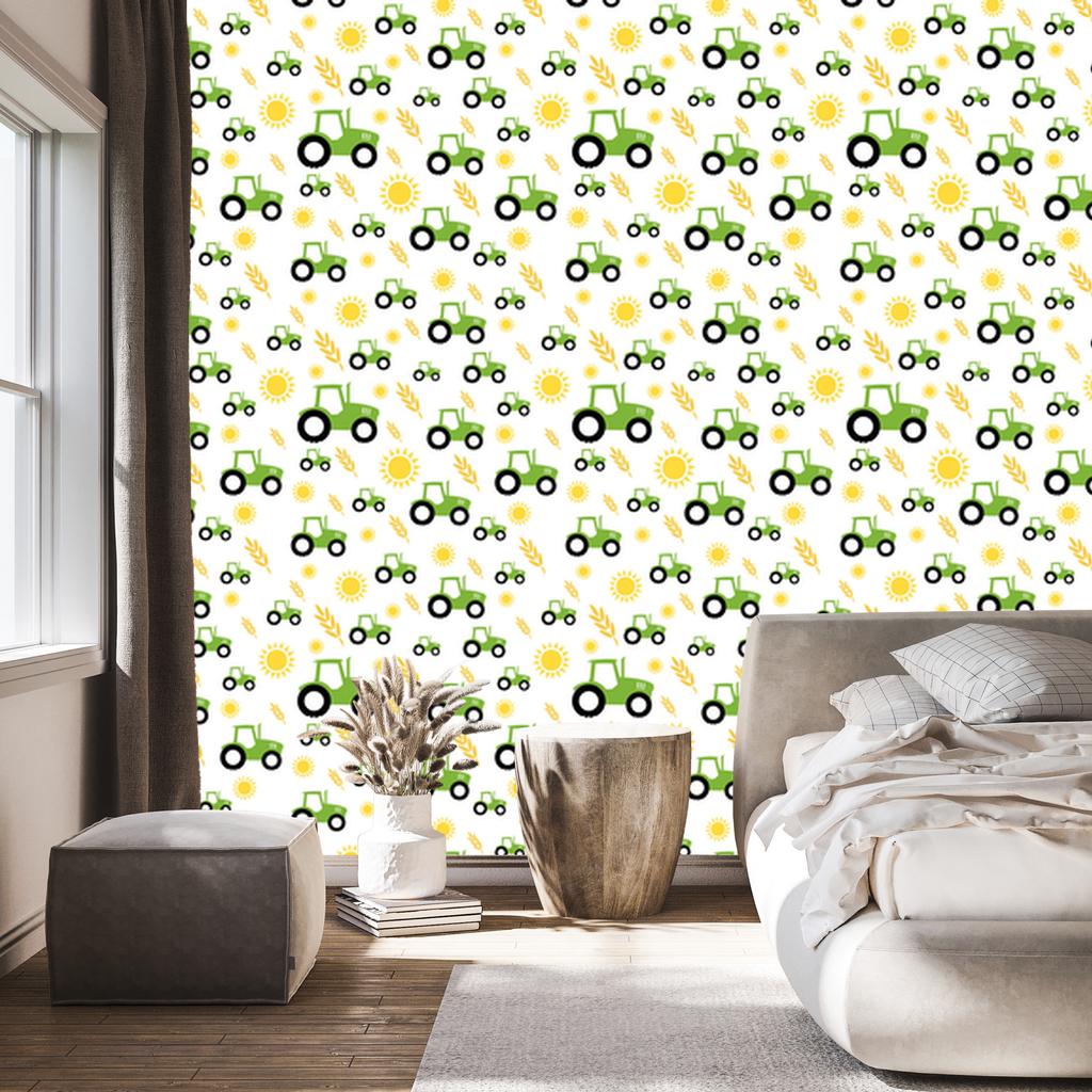 Tractors wallpaper for living room and bedroom 50x1000