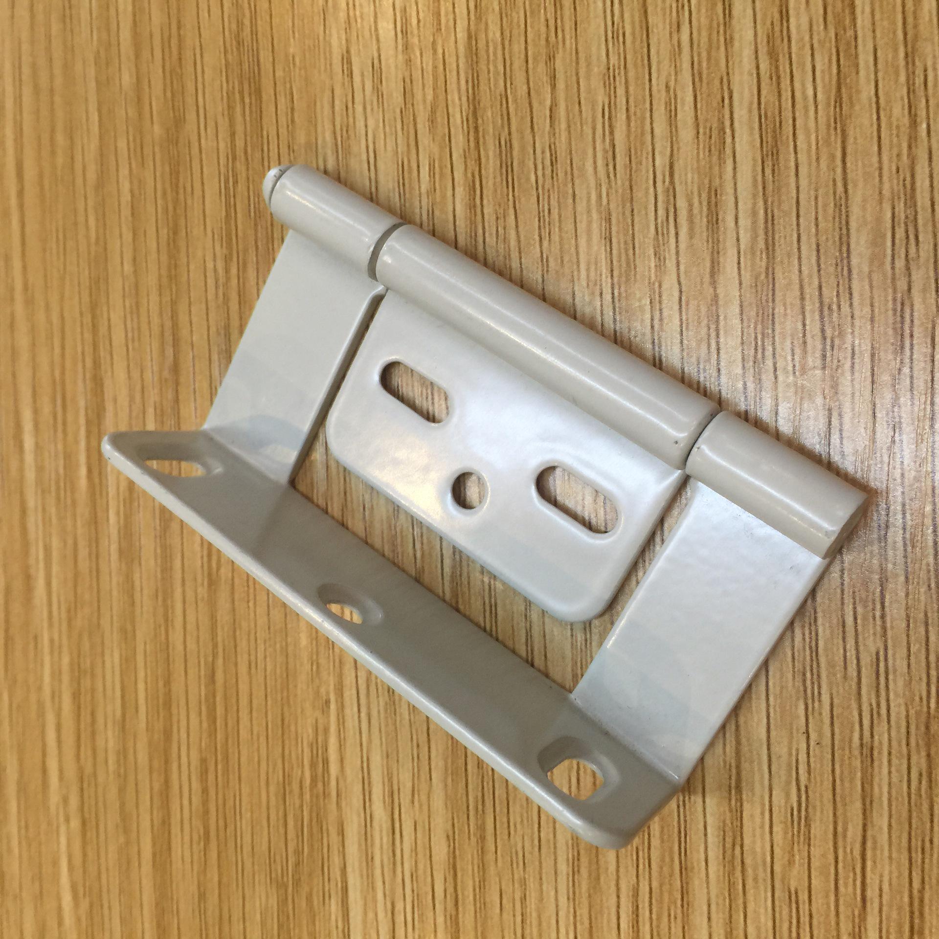 3 L-Shaped White Stainless Steel Louver Hinge