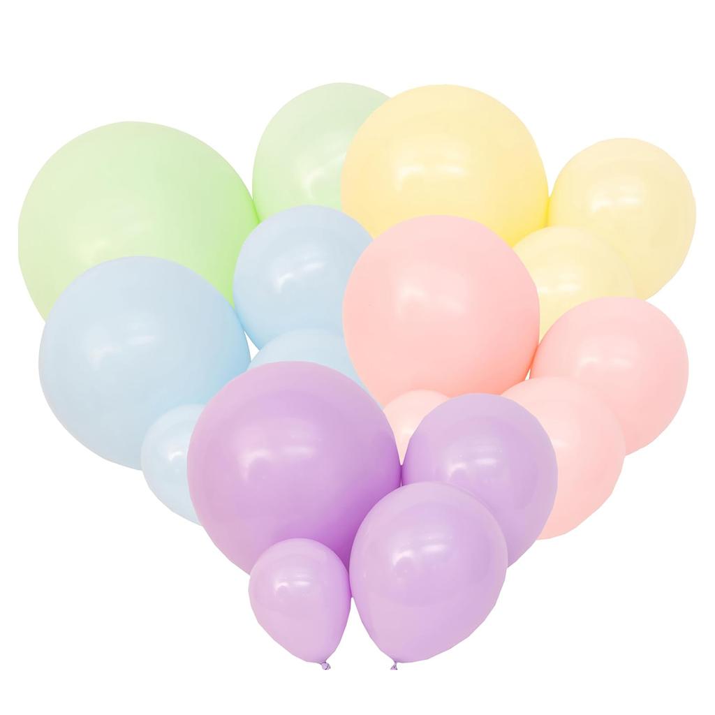 100pcs multi-color balloon set, suitable for weddings, birthdays, themed parties, engagement parties, family gatherings