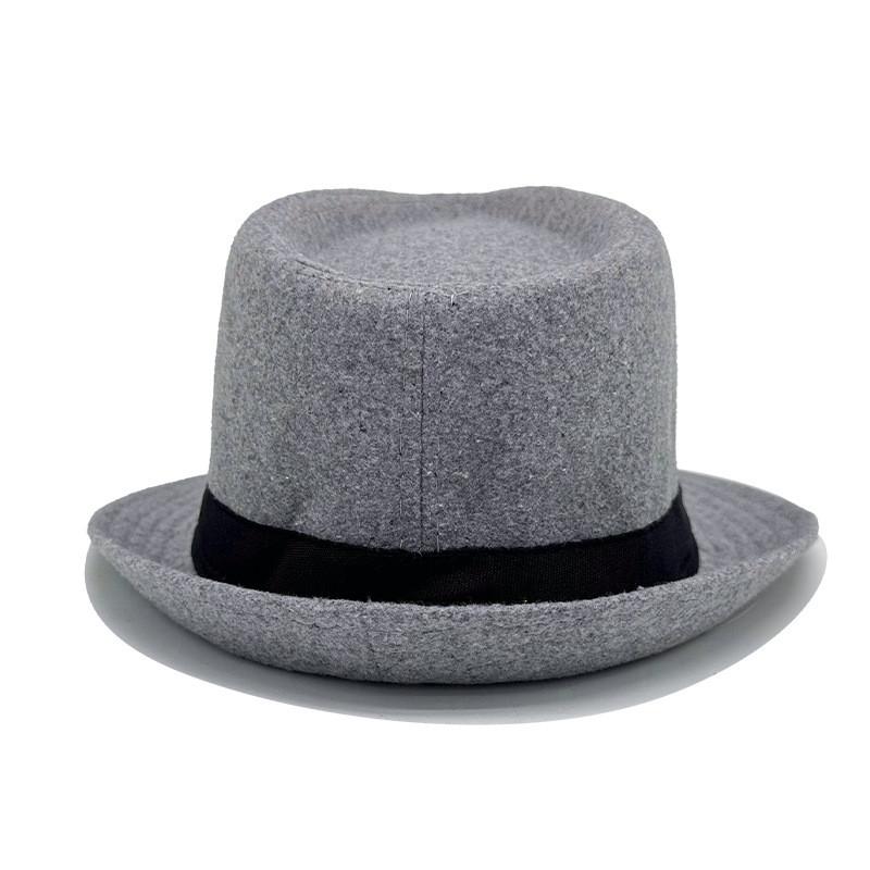 Elegant Jazz Bowler Hat For Men With Cotton Polyester Blend And Sunshade