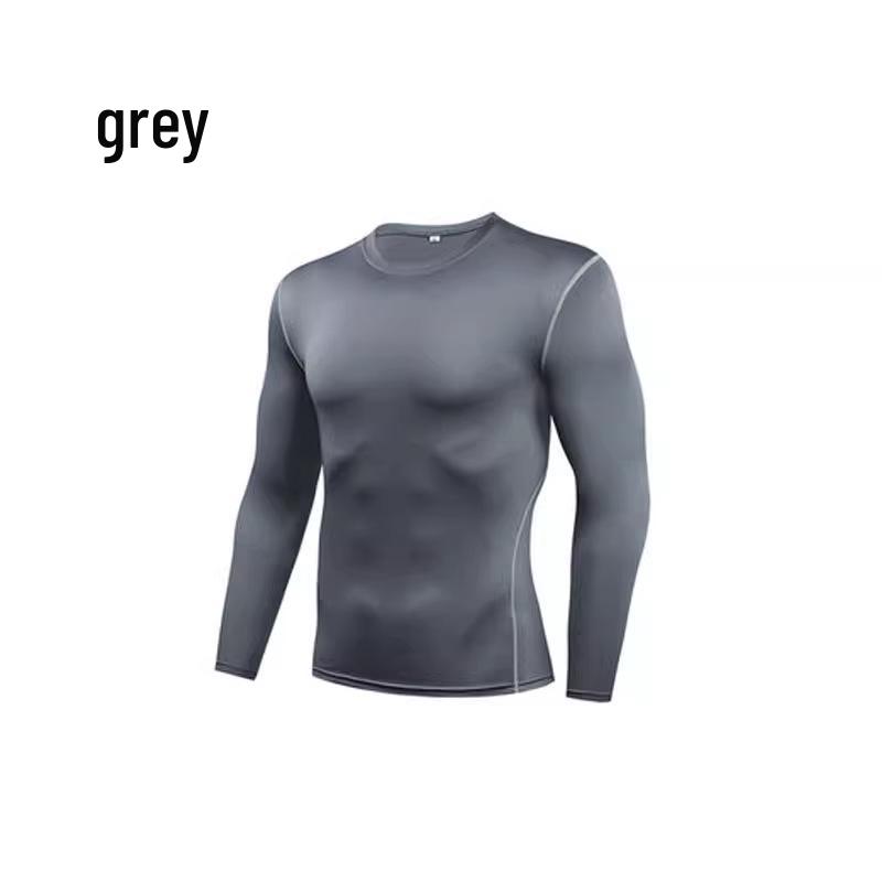 Herren Herbst/Winter Basketball Langarm Fitness Tights - Atmungsaktive, Hochelastische Basisschicht zum Laufen und für Sport