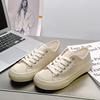 1 Summer new breathable canvas shoes colorful dopamine biscuit shoes versatile and lightweight little white shoes