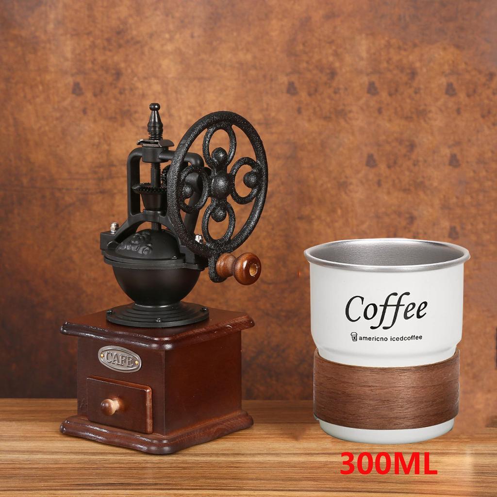 Vintage Big Wheel Manual Coffee Machine Portable Ferris Wheel Coffee Bean Grinder Professional Handmade Coffee Accessories