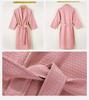 Unisex Waffle Cotton Bathrobe - Lightweight Summer Loungewear