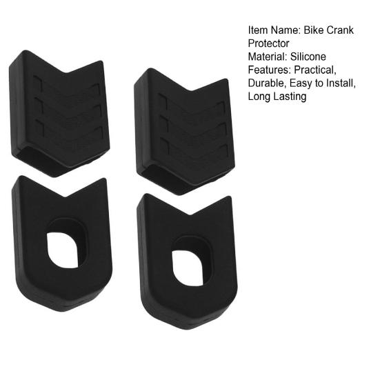 1 par sykkelveivbeskytter MTB terrengsykkel kranksetthetter Beskytter Anti-ripe Høystyrke sykkelkrankarmstøvler Beskyttelsesutstyr