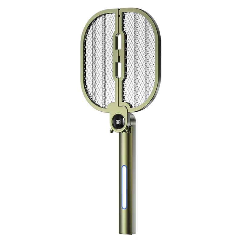 LISM Rechargeable Foldable Electric Mosquito Swatter with Digital Display