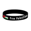 Kostenloses Palästina Armband mit palästinensischer Flagge Silikon Protestarmband