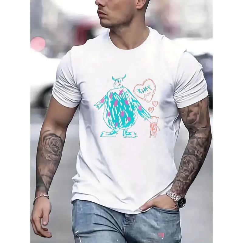 

Mens TShirt Crew Neck Casual Cotton ShortSleeves Soft Breathable Top Menswear Tshirt Summer Spring Streetwear Cotton Fabric Trendy Letter Print S белый