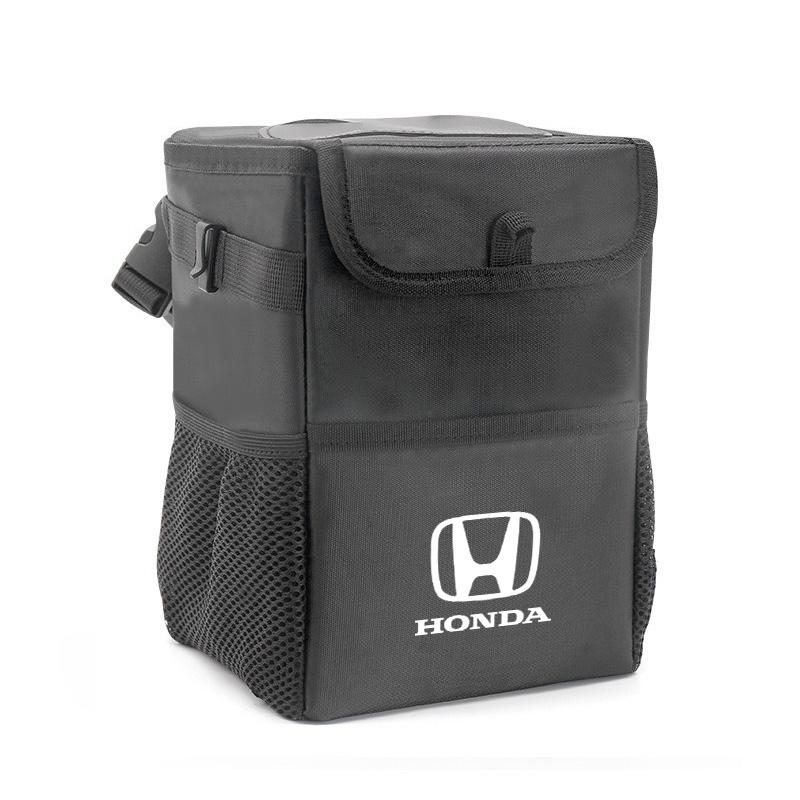 For Honda Accord Civic Mugen Fk8 Type R FIT CRV Jazz HRV City Sticker Car Seatback Organizer Pocket Trash Can Trunk Storage Bag EB1