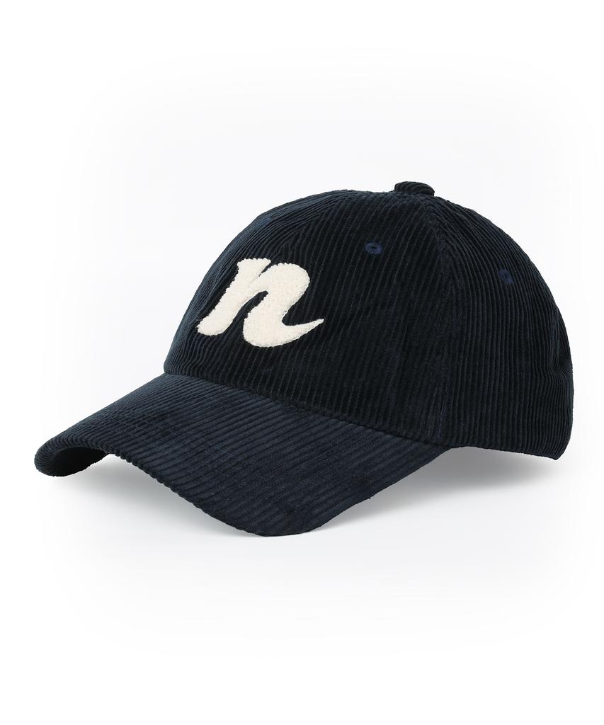 NOISE N Logo Corduroy Ball Cap - Navy