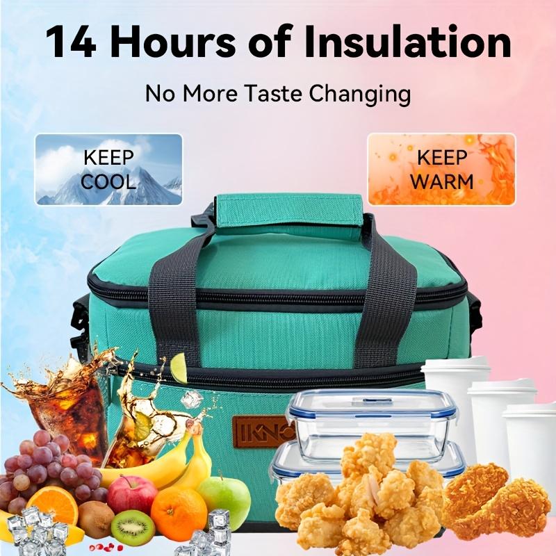 Najnowsza Przenośna Izolowana Torba na Lunch, Gruba Wodoodporna Torba Piknikowa 600D Oxford z Wkładem Lodowym na Lunch - Szczelna, Pasek na Ramię, Wodoodporna