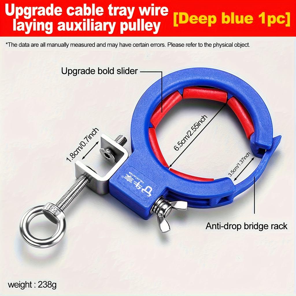 65mm Bridge Pay-off Auxiliary Pulley | Time-Saving & Labor-Saving, Heavy-Duty Metal Construction with Thick Bottom