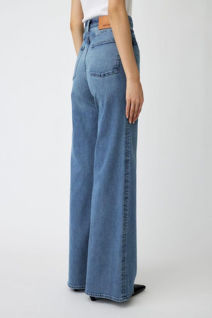Moussy Damen Fortgeschrittene Lange Schlag-Jeans, Größe 27, Blau, 010IAA12-3071