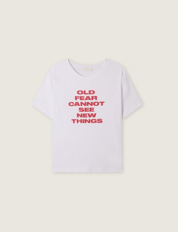 ROEM Lettering Short Sleeve T-Shirt Rmhwg26Rta