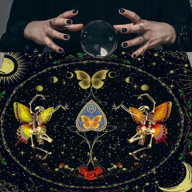 Brettspielmatte Astrologische Orakel Tischdecke Kartenmatte Divinationstischdecke