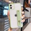 Candy color frame transparent TPU mobile phone case, suitable for 13pro Apple xsmax mobile phone case XR with wrist strap 12p.