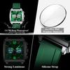 POEDAGAR Square Electronic Man Clock LED Alarm Chronograph Quartz Sport Men Watch Week Date Fashion Military Men's Watches Reloj