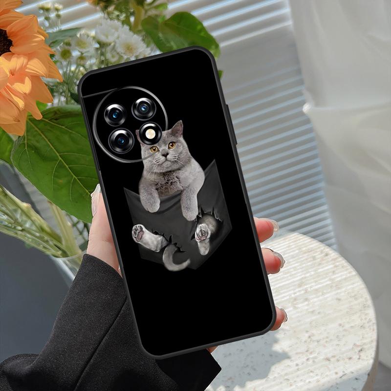 British Shorthair Cat Case For OnePlus 15R 15 13R 12R 10R 13 13T 12 11 10 10T 8T Nord CE 5 2 3 4 Lite N20 N30 Cover