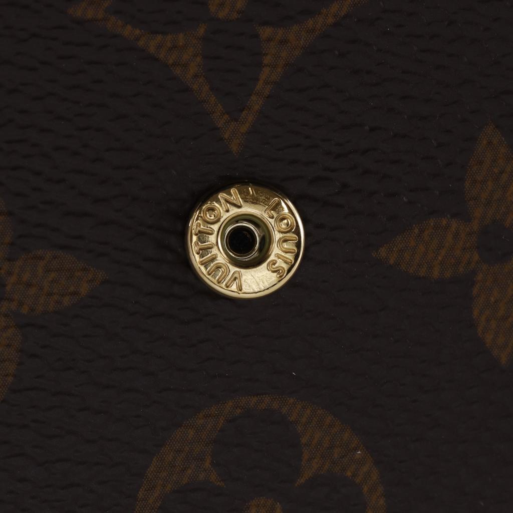 Louis Vuitton Portefeiulle Sarah Purse M80726 Monogram Giant Reverse Brown Monogram Canvas Unisex Used