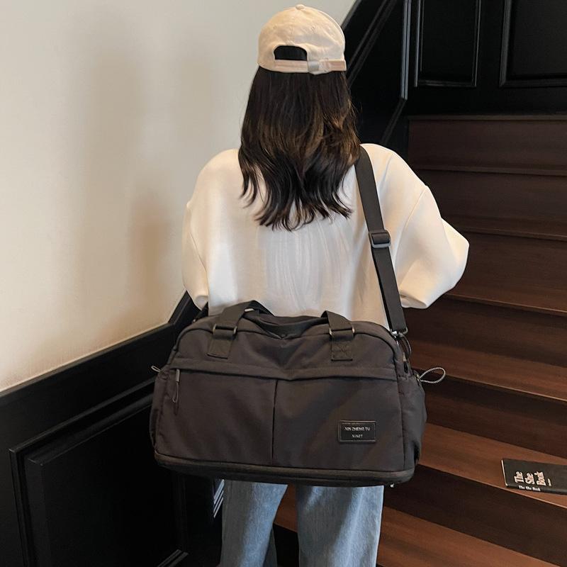 Stylish Large-capacity Short-distance Travel Bag Korean Version of Lightweight Yoga Fitness Bag Outdoor Travel Expandable Storage Bag