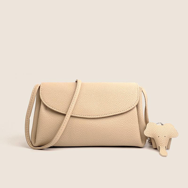 The First Layer Cowhide Bag  Crossbody Bag  New Shoulder Bag  Niche and Versatile Commuter Mobile Phone Coin Wallet