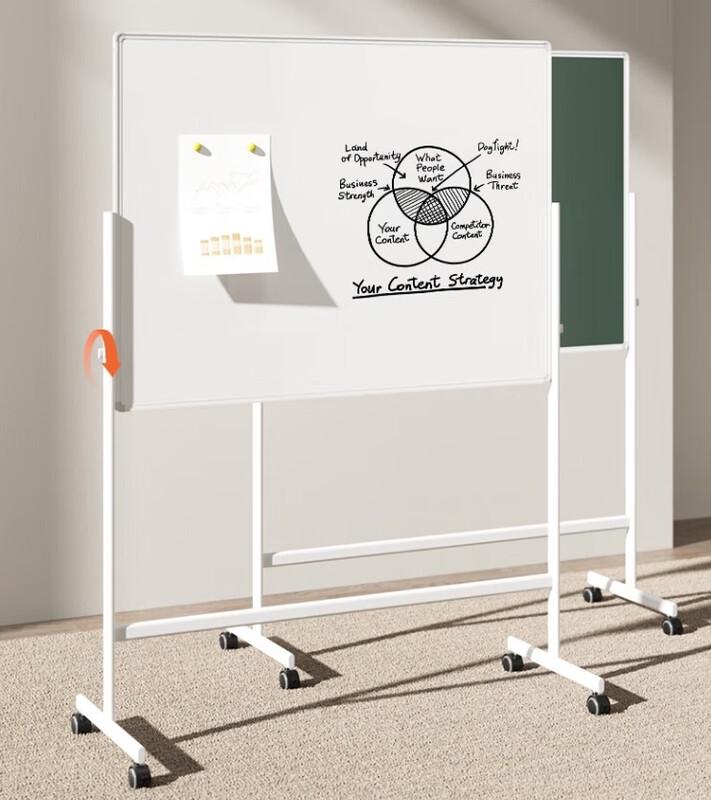 

Deli 120x90cm Mobile Double-Sided White & Green Board