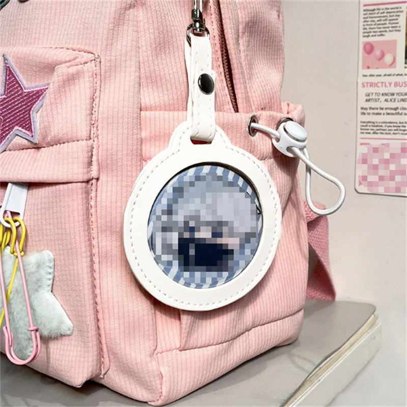 58/75mm Round Badge Protective Case Transparent Window Fan Supplies Waterproof Badge Display Bag Hangable Portable