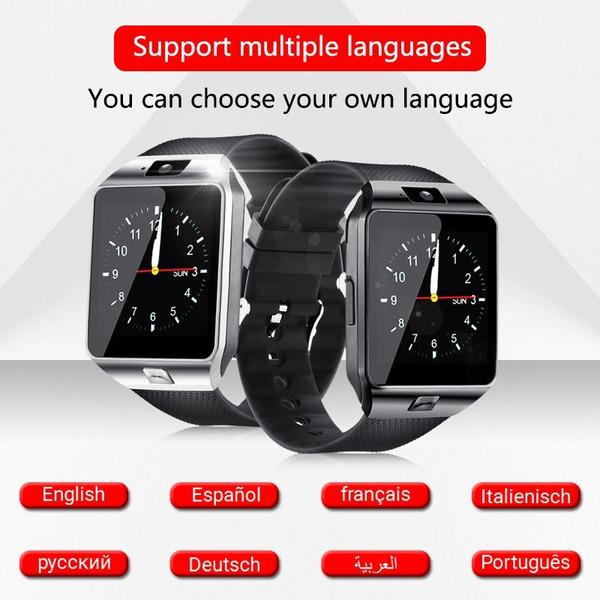 Smartwatch DZ09 Smart Watch Support TF SIM Camera Men Women Sport Bluetooth Wristwatch for sa m u ng wei XM Android Phone
