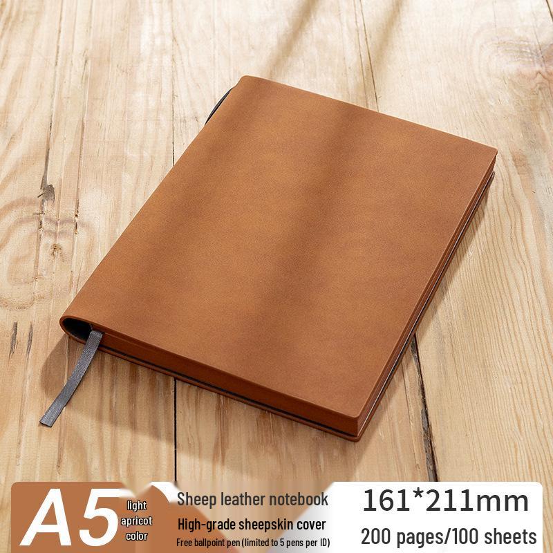 Thickened Sheepskin Business Notebook