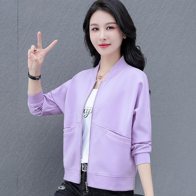 Women Fashion Short Jacket Spring Autumn New Loose Slimming Casual Outerwear Coat Tops