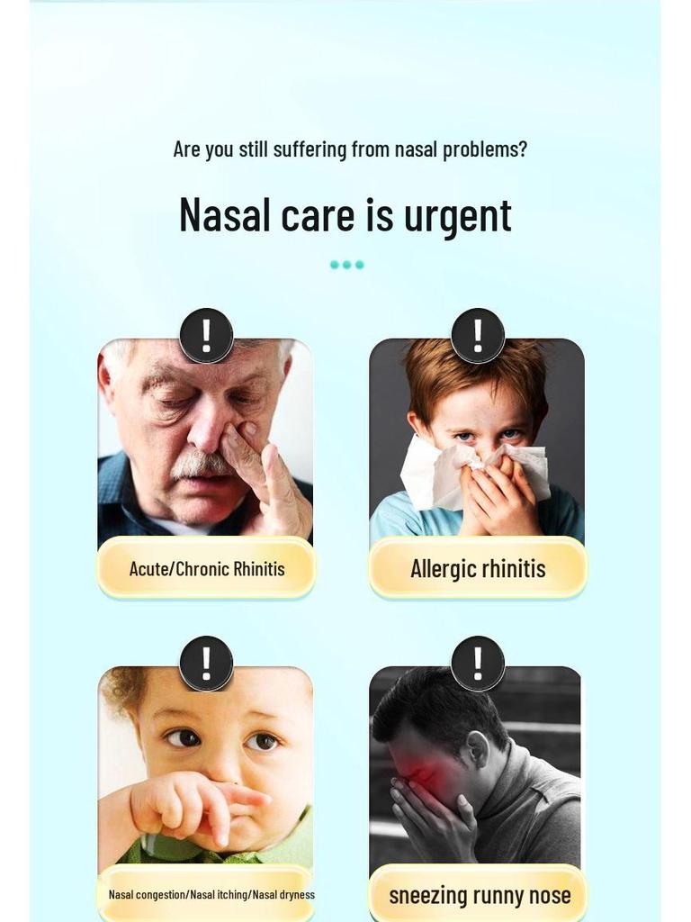 Qiai Nasal Spray for Allergy Relief: Alleviates Congestion, Dryness, Itchiness, Runny Nose & Breathing Difficulties