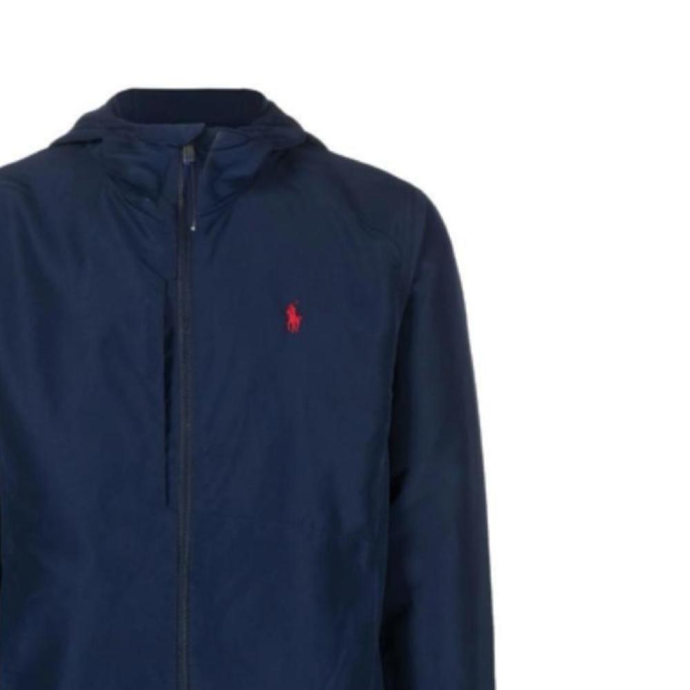Polo Ralph Lauren Logo Embroidered Hooded Zip-Up Long Sleeve Jacket Men Jackets Dark-Blue 710920446-002