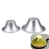 5pcs 2 Sizes Volcano Burning Mountain Shape Aluminium Alloy MIni Tart Mold Jelly Pudding Molding Cake Molds DIY Baking Tools