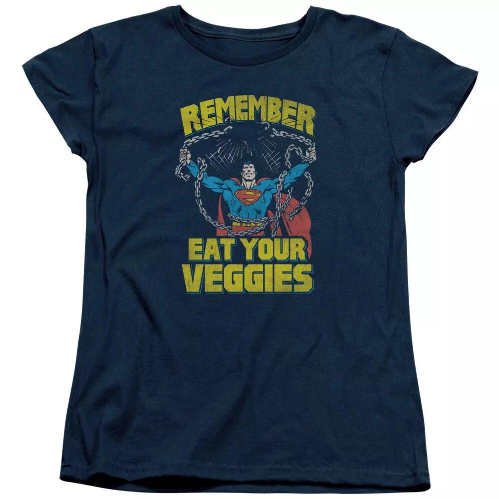 Superman  Veggie Power  Women s T-Shirt XL