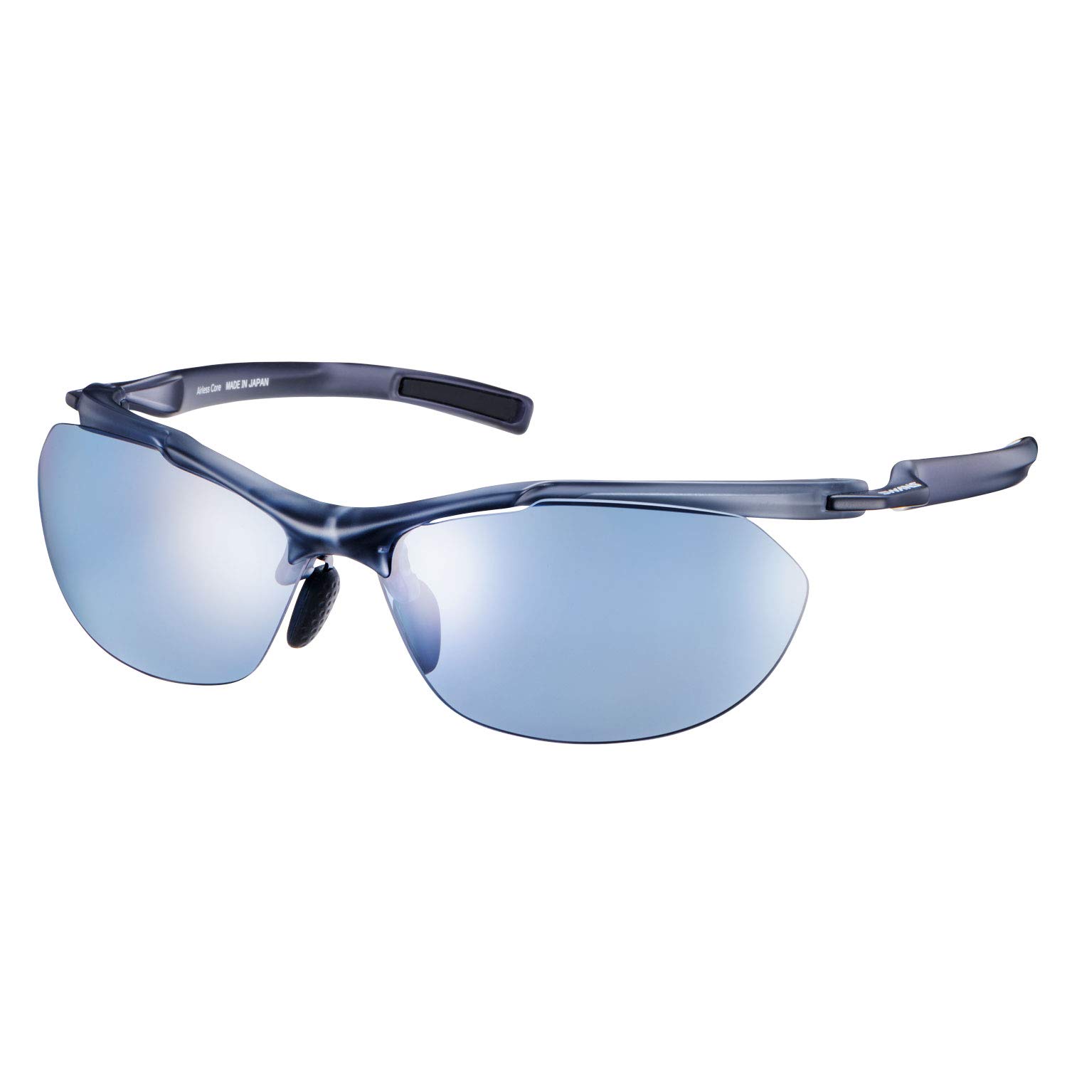

Sports Sunglasses Made in Japan Polarized Lenses MBK Matte Ultra Ice Blue [SWANS] Airless-Core SACR-0067_MBK Black/Polarized