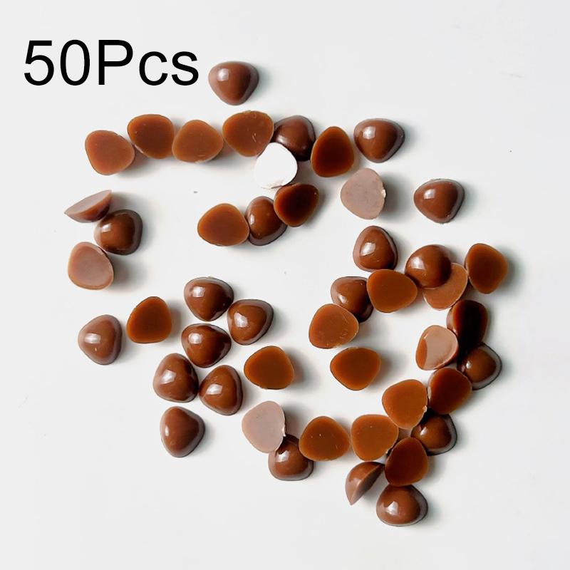 

50 шт. Мультяшные треугольники с плоским дном Практичный пластиковый ручной DIY Треугольные носовые аксессуары Нос куклы Плюшевые игрушки