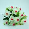 Artificial Flowers Bouquet 18 Head Rose Pink Silk Peony Big Head and Bud Cheap Fake Flowers for Home Party Wedding Decoration