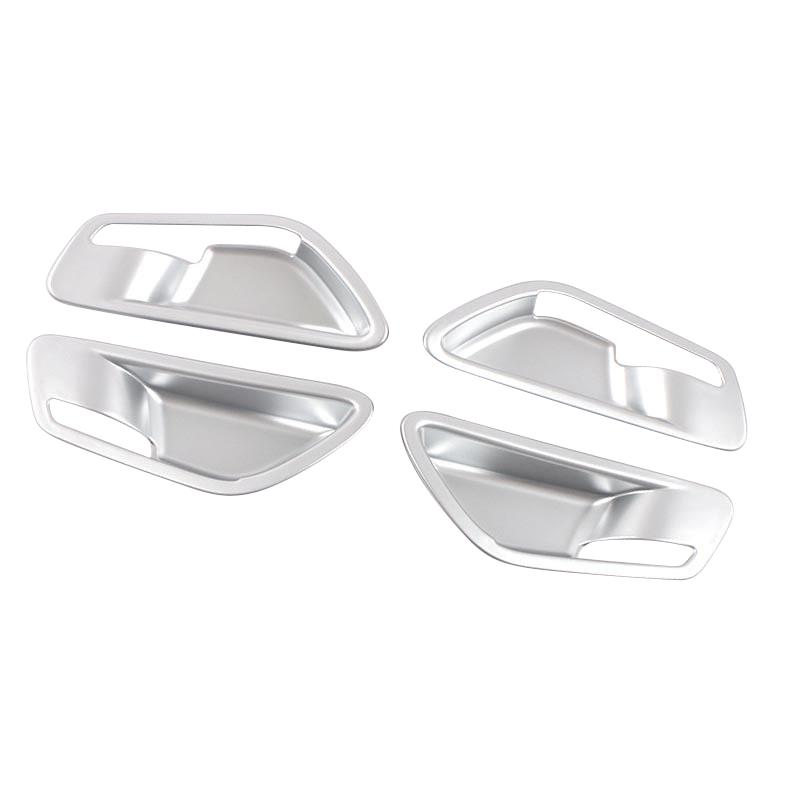 

Для Hyundai Tucson NX4 2021 2022 2023 гибридный автомобиль N Line внутренняя дверная ручка чаша отделка рама крышка ABS углеродное волокно аксессуары серебряный