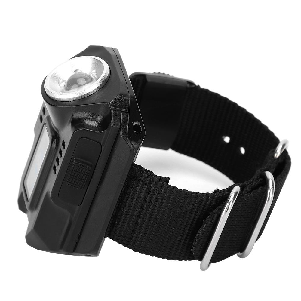 Wrist LED Light Hand Flashlight with Display Electronic Watch MultiFunctional Watch Light