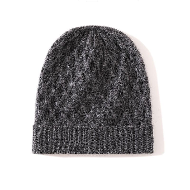 2025 Cashmere Women's Cable Knit Earflap Turn-Up Hat - High-End Autumn/Winter Fashion