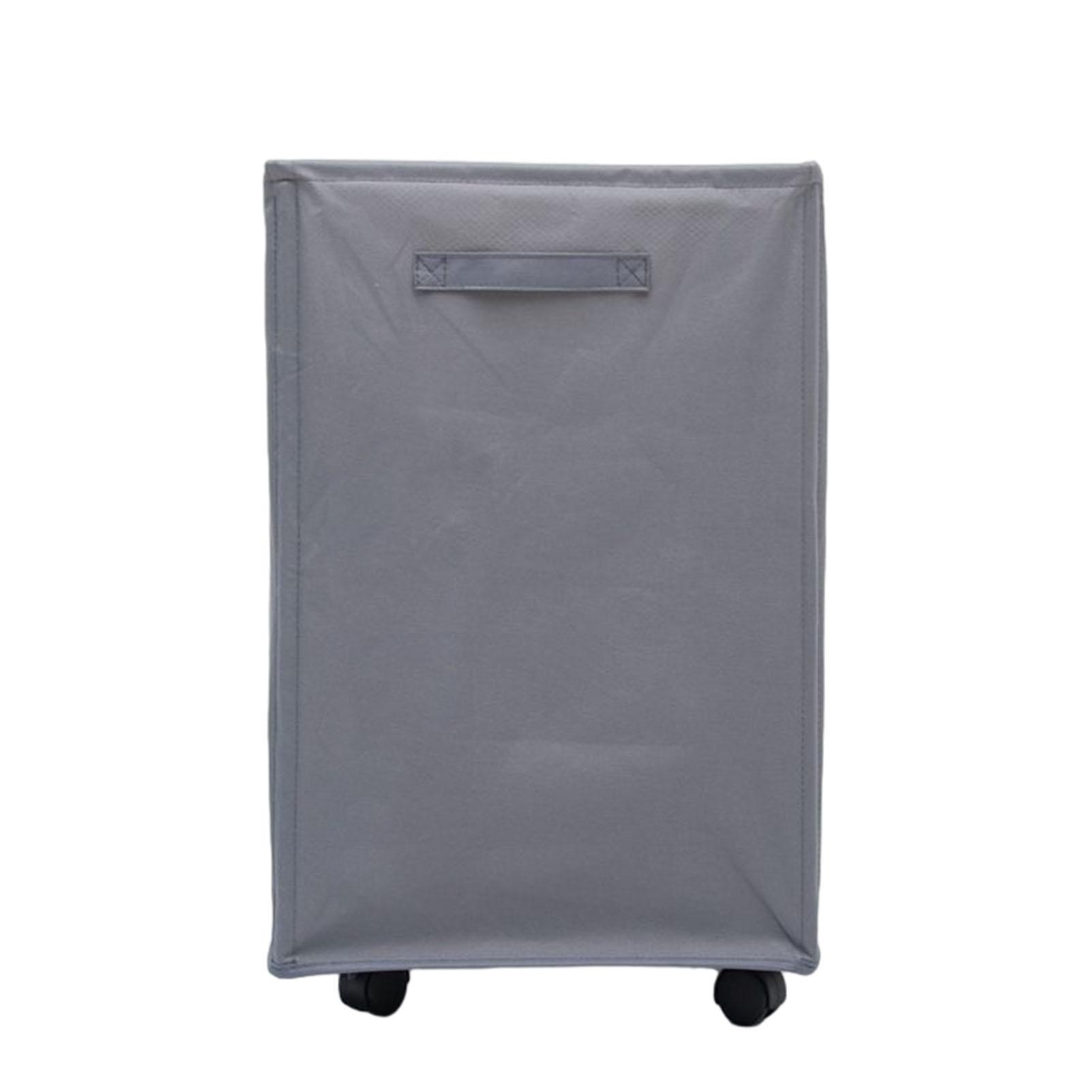 

Большая прямоугольная корзина для белья с роликами для грязной одежды для дома в прачечной