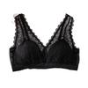 Eleganter Dreiecks-BH aus Maulbeerseide mit Spitze - Bequem, verstellbar, Lingerie im französischen Stil für Damen