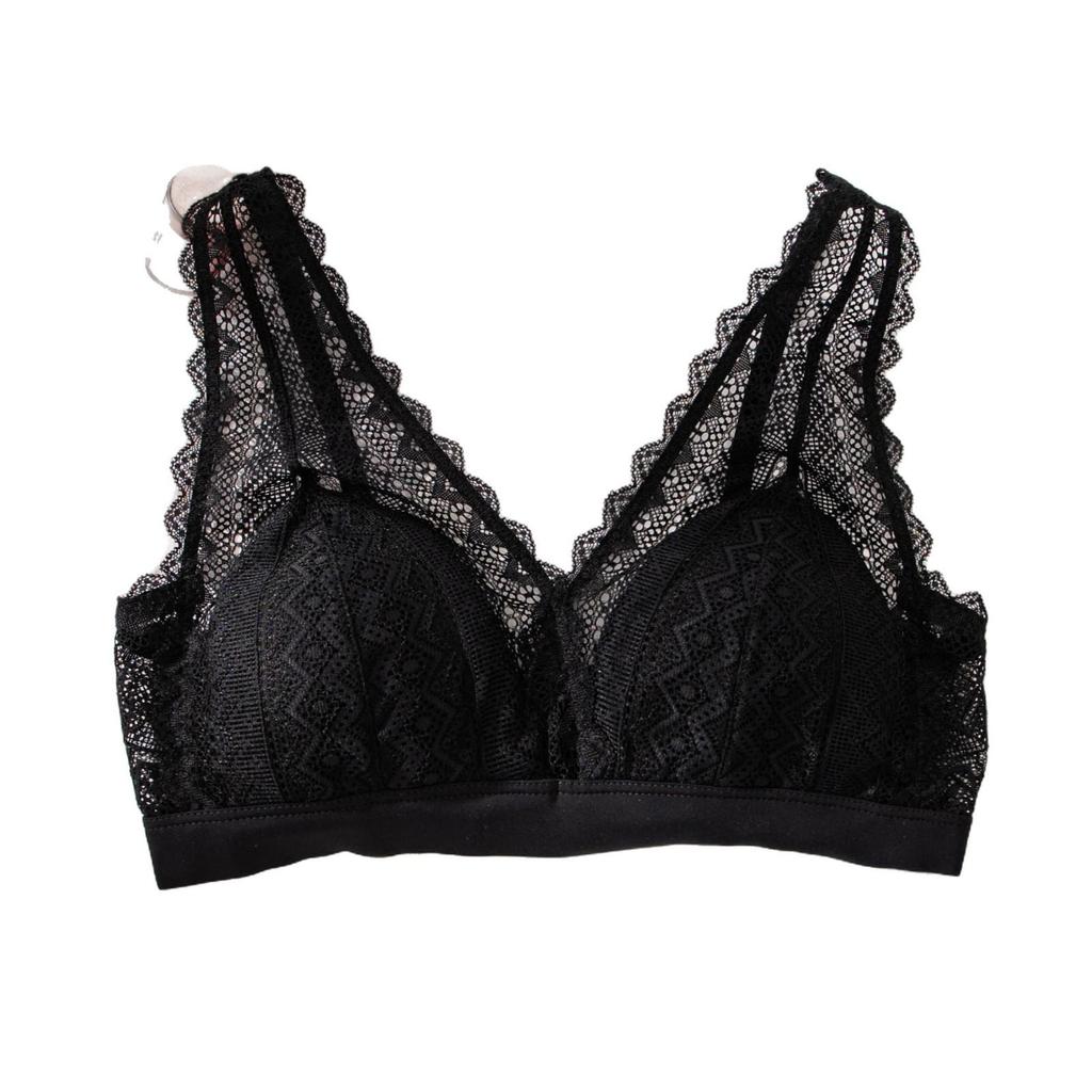 Eleganter Dreiecks-BH aus Maulbeerseide mit Spitze - Bequem, verstellbar, Lingerie im französischen Stil für Damen